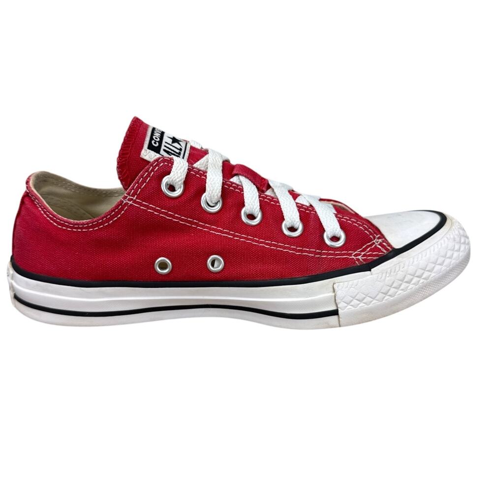 Converse Chuck Taylor Low Top Red Canvas Shoes Size Mens 4 Womens 6 M9696 Y2K